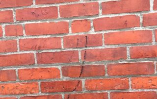 cleaned brick wall